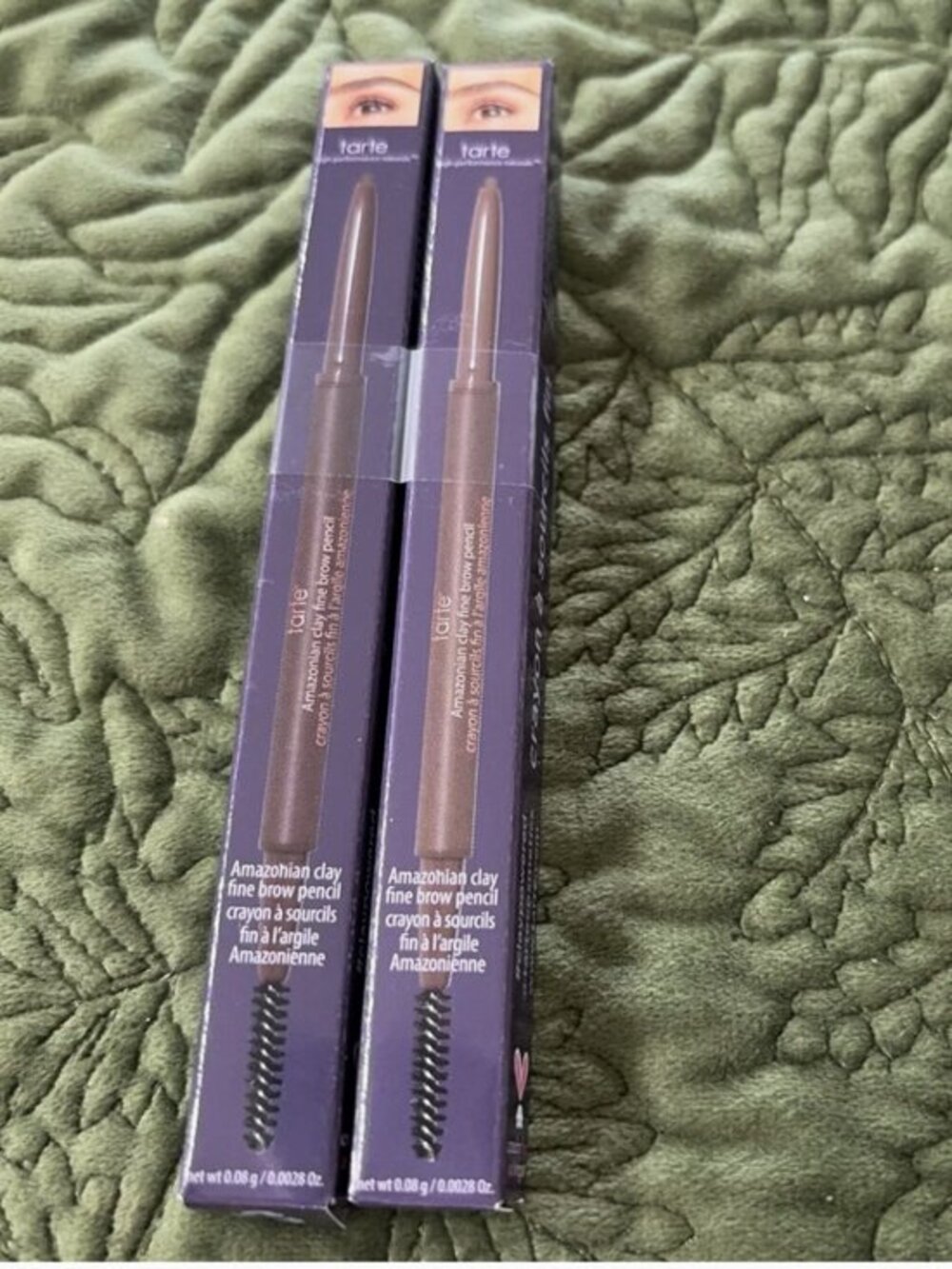 Tarte 2-Pack Amazonian Clay Fine Brow Pencil Dark Brown NIB